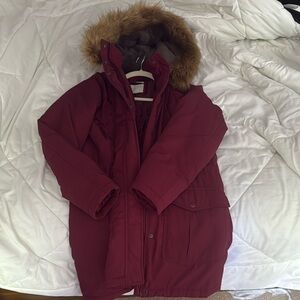 a new day Burgundy Water-Resistant Jacket
